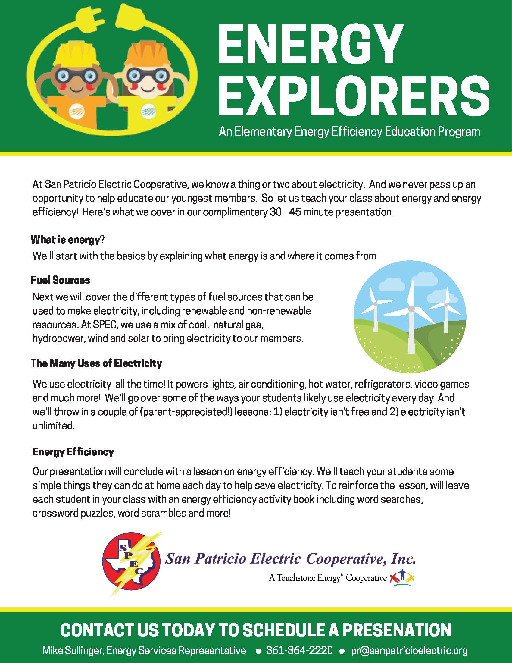 School Safety Program | San Patricio Electric Cooperative